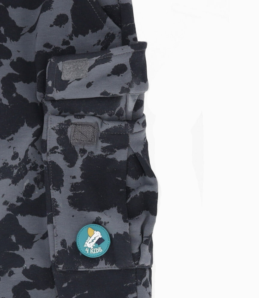 Pantalón de buzo niño camo 2 años / Gris