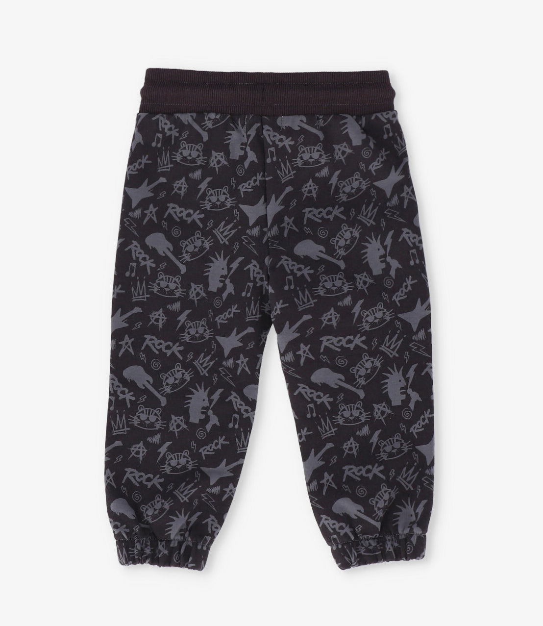 Pantalón de buzo niño rock 2 años / Negro