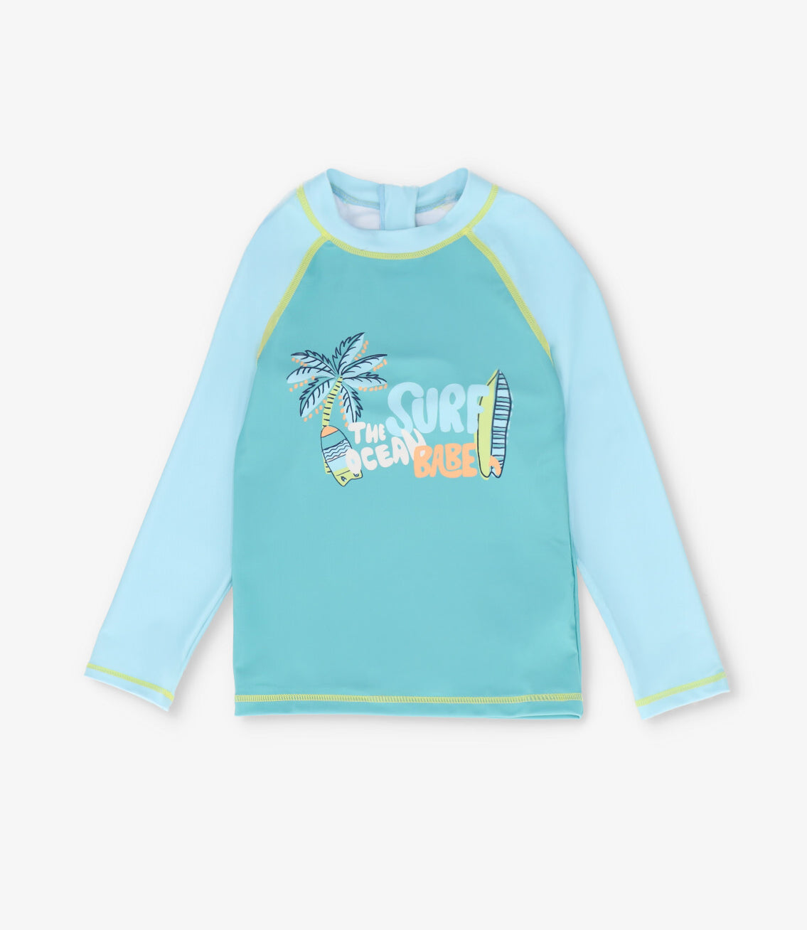 Traje de baño niño polera 2 años / Menta