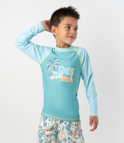 Traje de baño niño polera