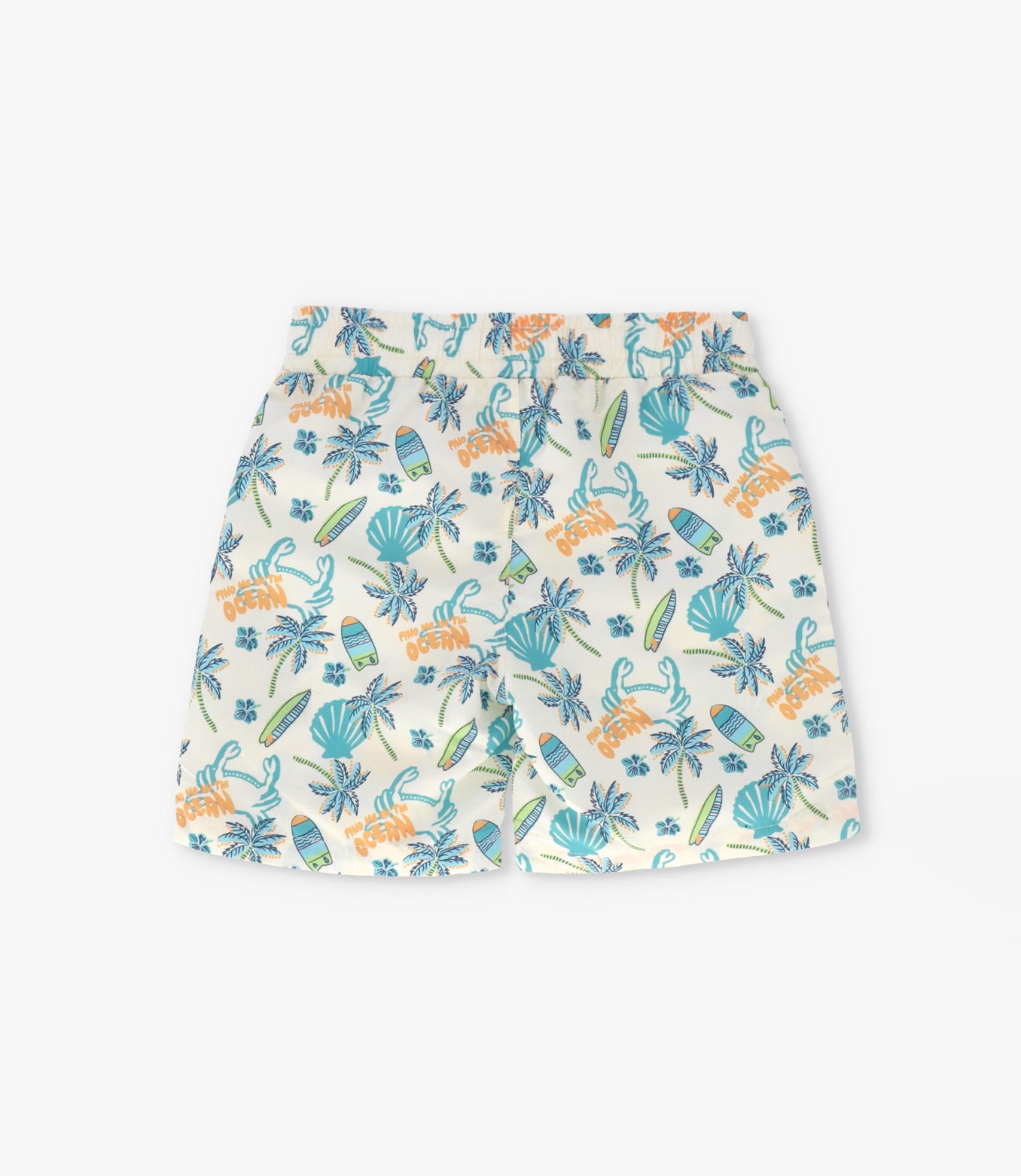 Traje de baño niño con palmeras 2 años / Menta