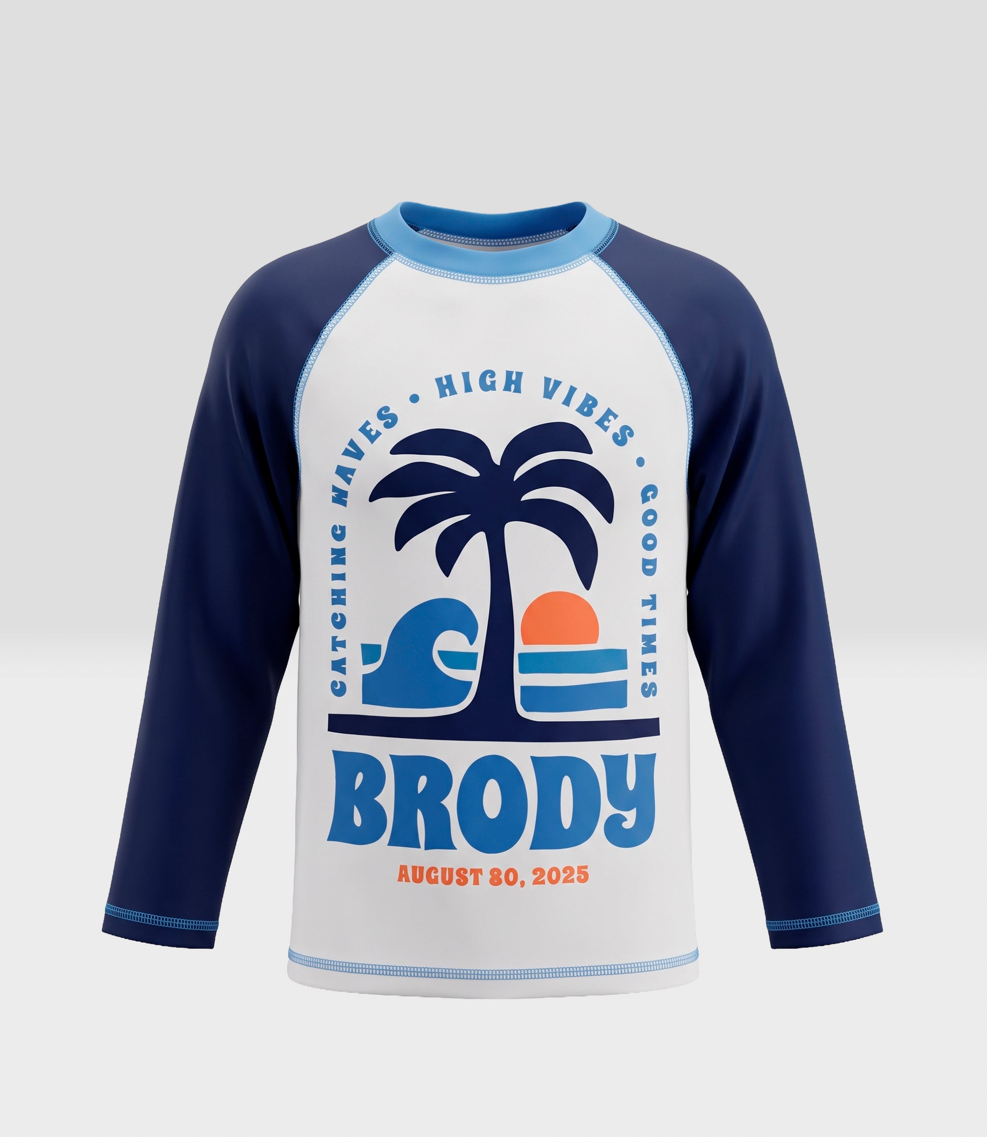 Traje de baño niño polera 2 años / Azul