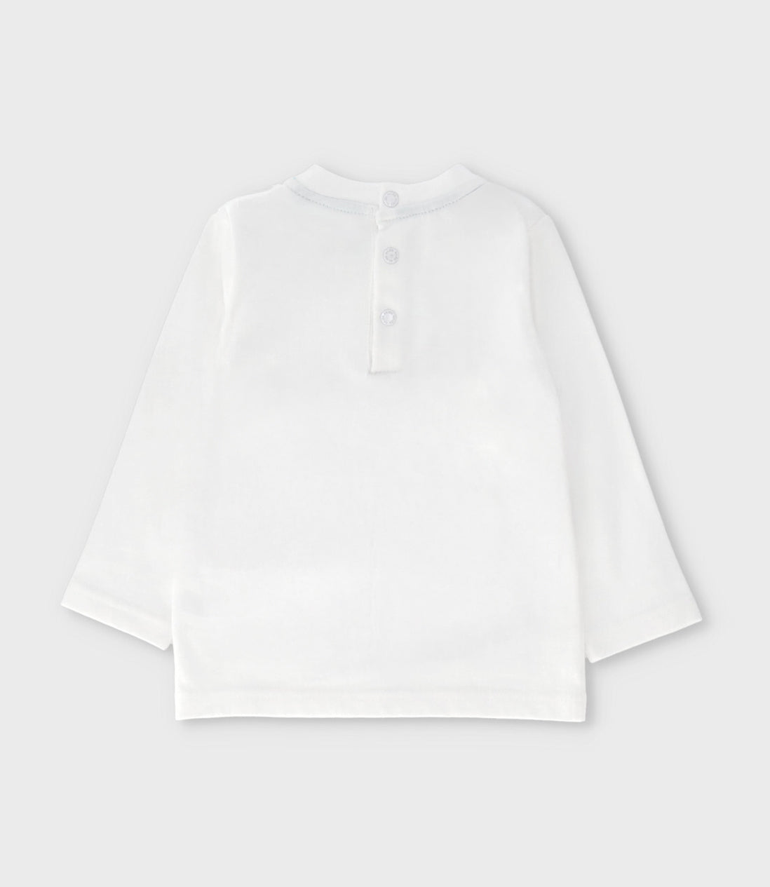 Polera bebé niño marino 6 meses / Blanco