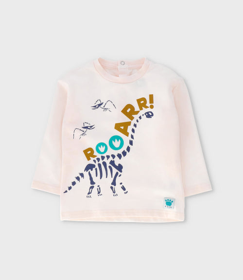 Polera bebé niño roar 6 meses / Blanco