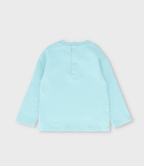 Polera bebé niño con dinosaurios 6 meses / Menta