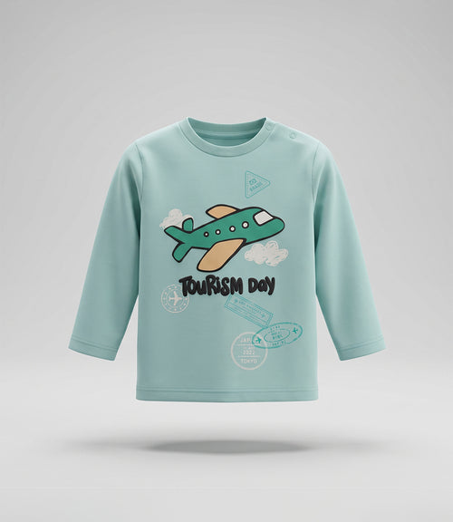 Polera bebé niño tourism 6 meses / Menta