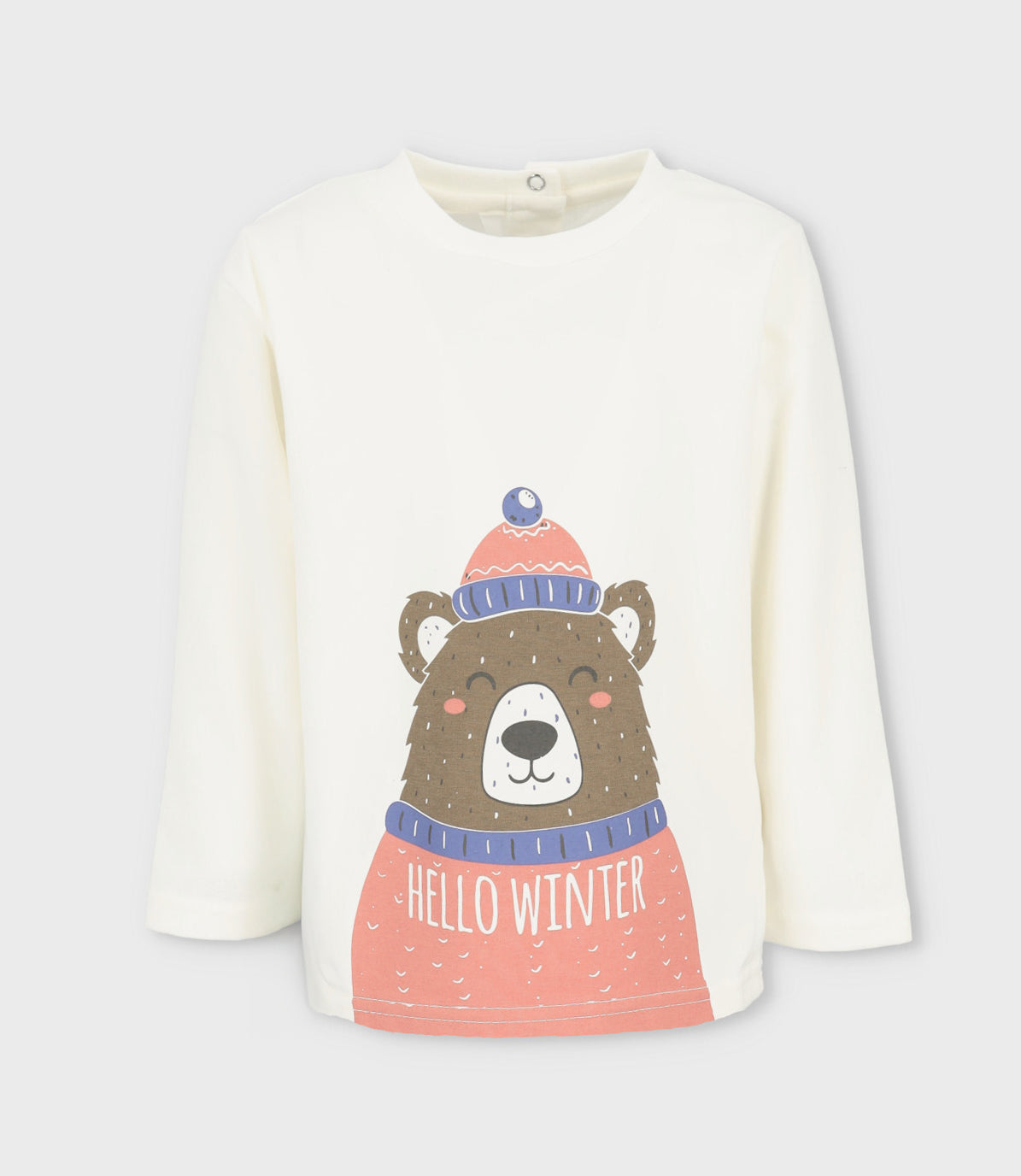 Polera bebé niño con diseño 6 meses / Blanco