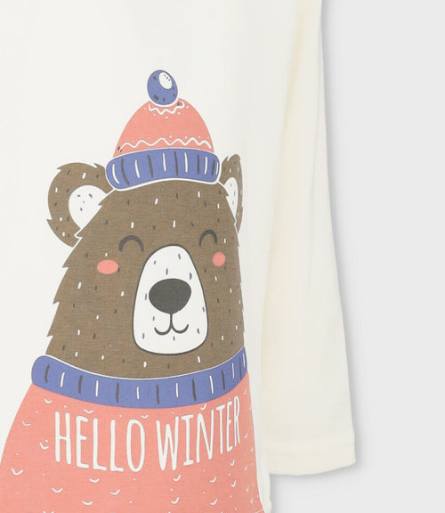 Polera bebé niño con diseño 6 meses / Blanco