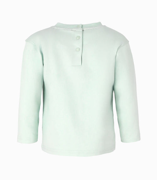 Polera bebé niño con dinosaurios 6 meses / Menta