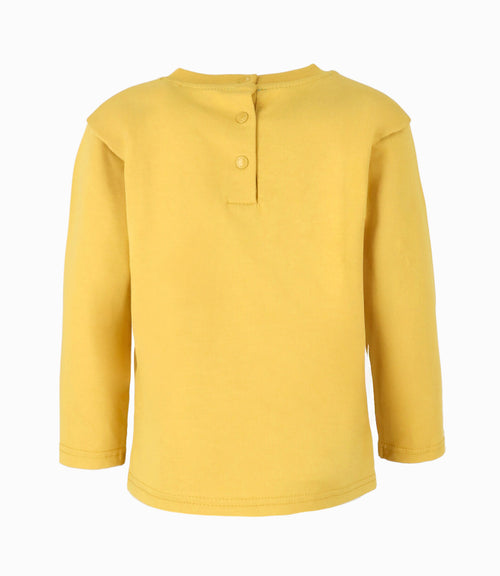 Polera bebé niño con dinosaurios 6 meses / Mostaza