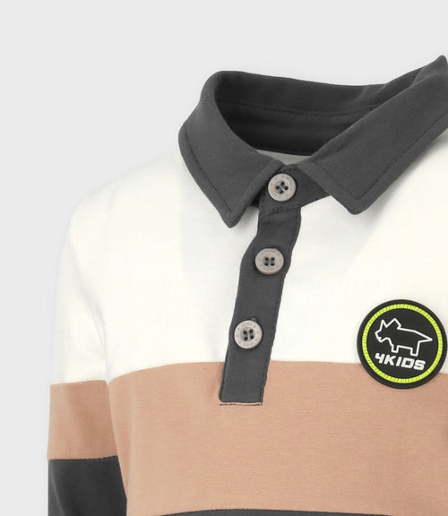 Polera bebé niño tricolor