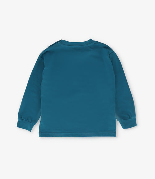 Polera bebé niño super dino 6 meses / Petróleo