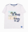 Polera Bebé Niño Con Estampado Blanco