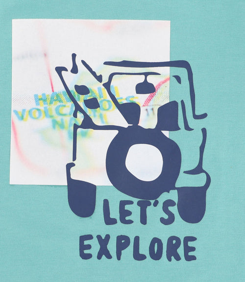 Polera Bebé Niño Con Estampado Turquesa 3 meses / Turquesa