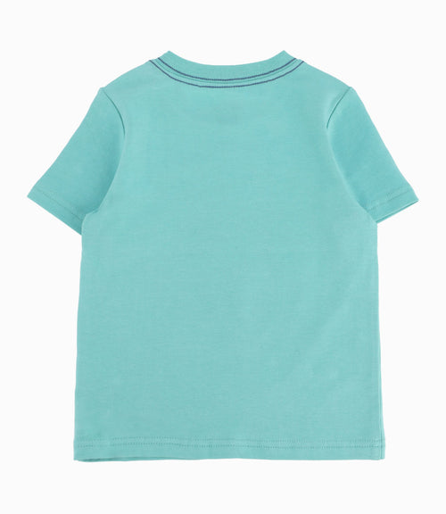 Polera Bebé Niño Con Estampado Turquesa 3 meses / Turquesa