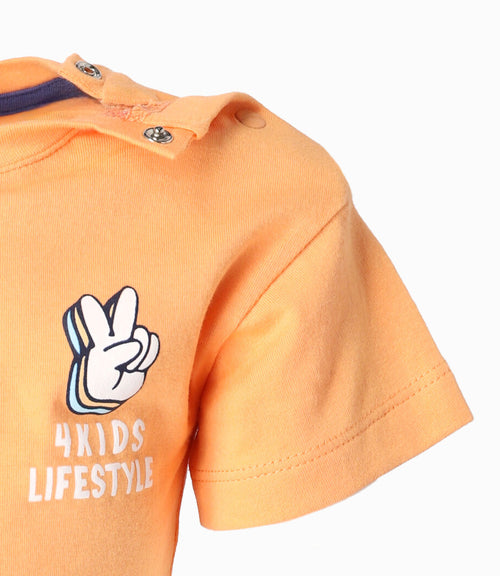 Polera Bebé Niño Básica 12 meses / Naranjo