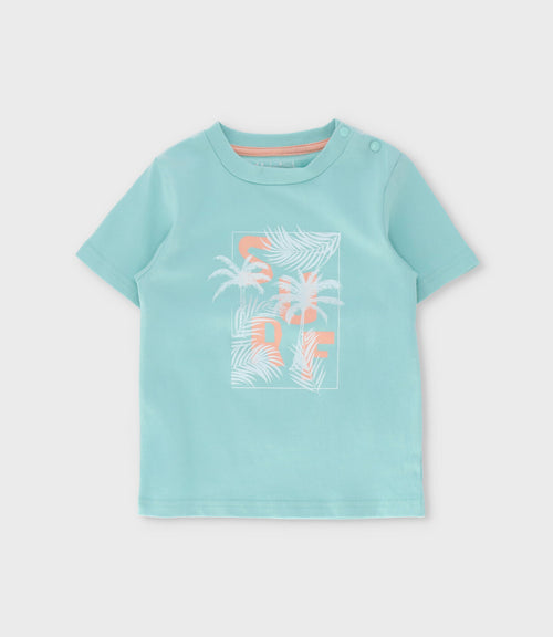 Polera bebé niño surf 6 meses / Menta
