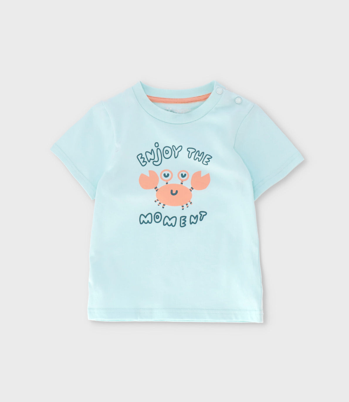 Polera bebé niño con cangrejo 6 meses / Menta