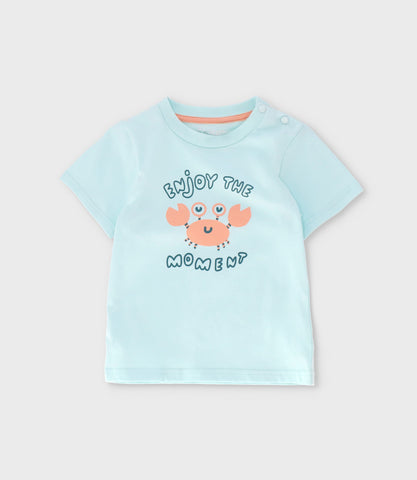Polera bebé niño con cangrejo