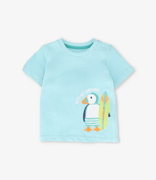 Polera bebé niño surf 6 meses / Celeste