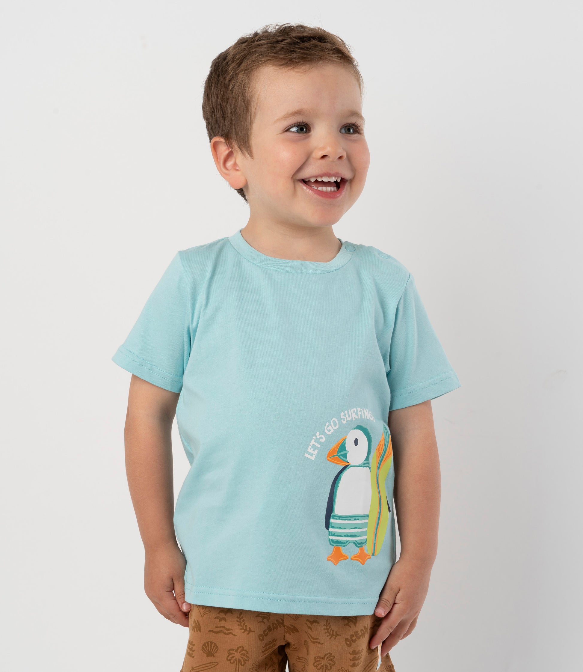 Polera bebé niño surf 6 meses / Celeste