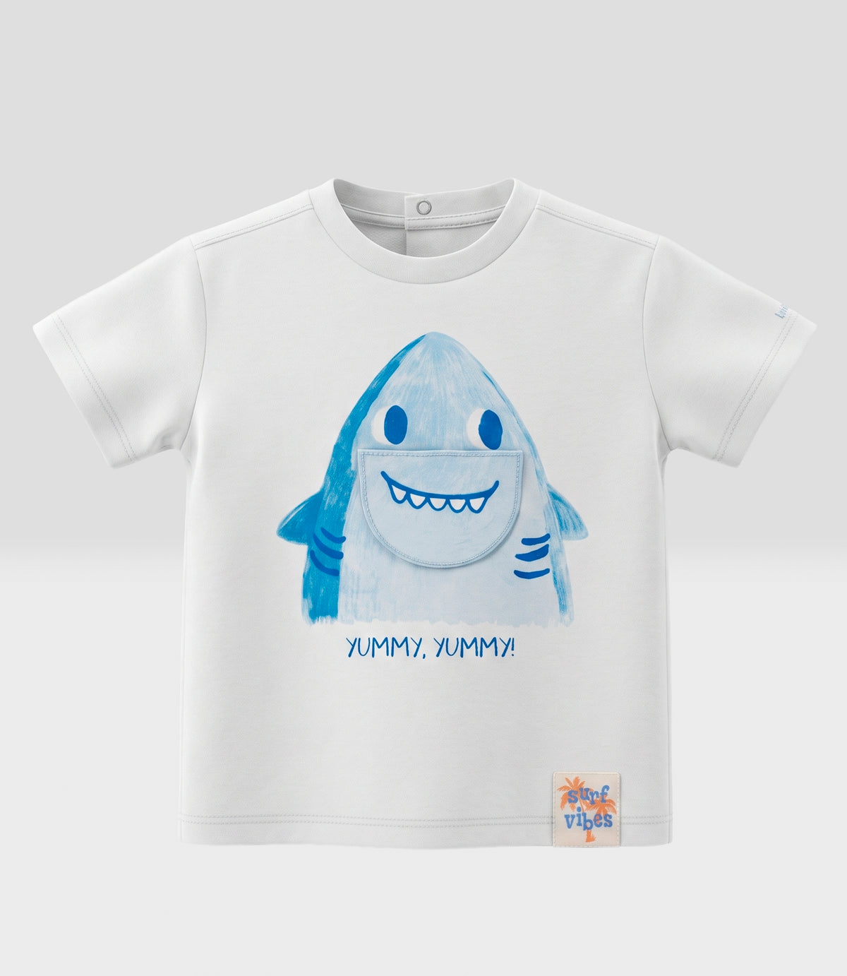 Polera bebé niño yummy 6 meses / Blanco