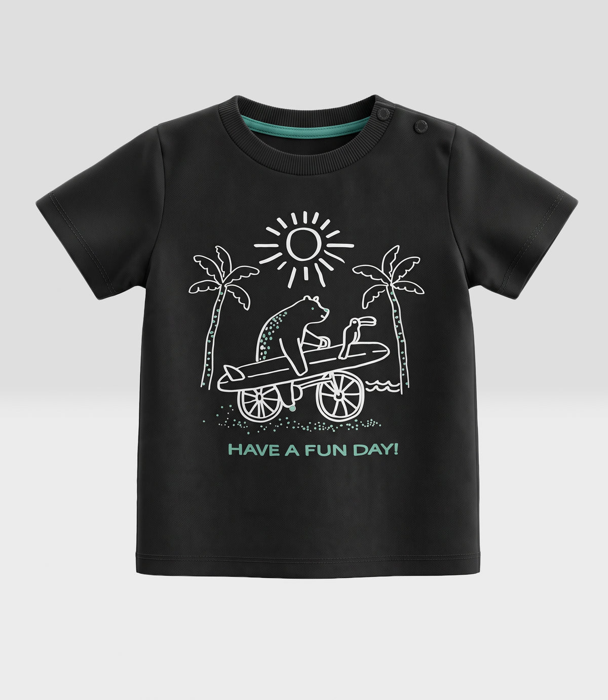 Polera bebé niño fun day 6 meses / Gris