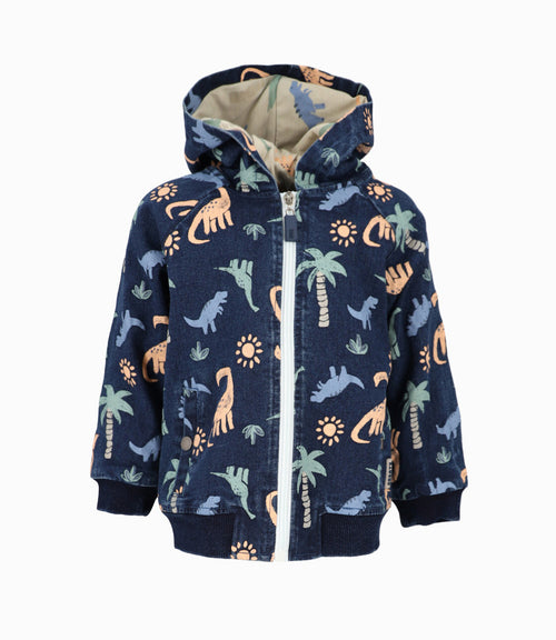 Chaqueta bebé niño con dinosaurios 6 meses / Estampado