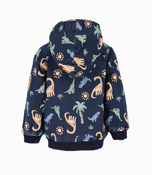 Chaqueta bebé niño con dinosaurios 6 meses / Estampado