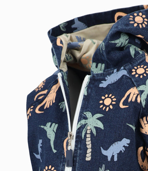 Chaqueta bebé niño con dinosaurios 6 meses / Estampado