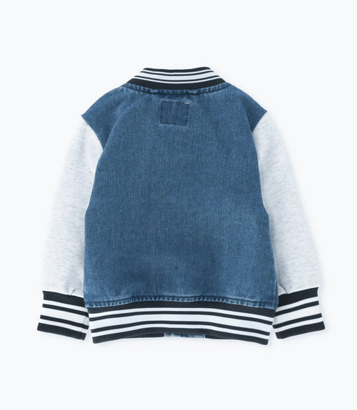 Chaqueta bebé niño bomber 6 meses / Celeste