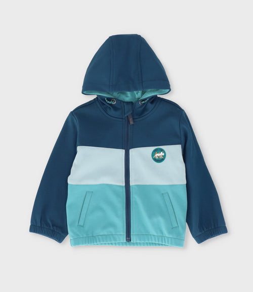 Chaqueta bebé niño tricolor 6 meses / Azul