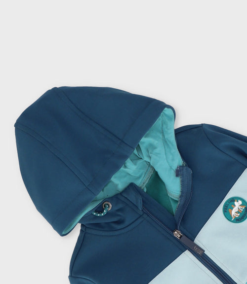 Chaqueta bebé niño tricolor 6 meses / Azul