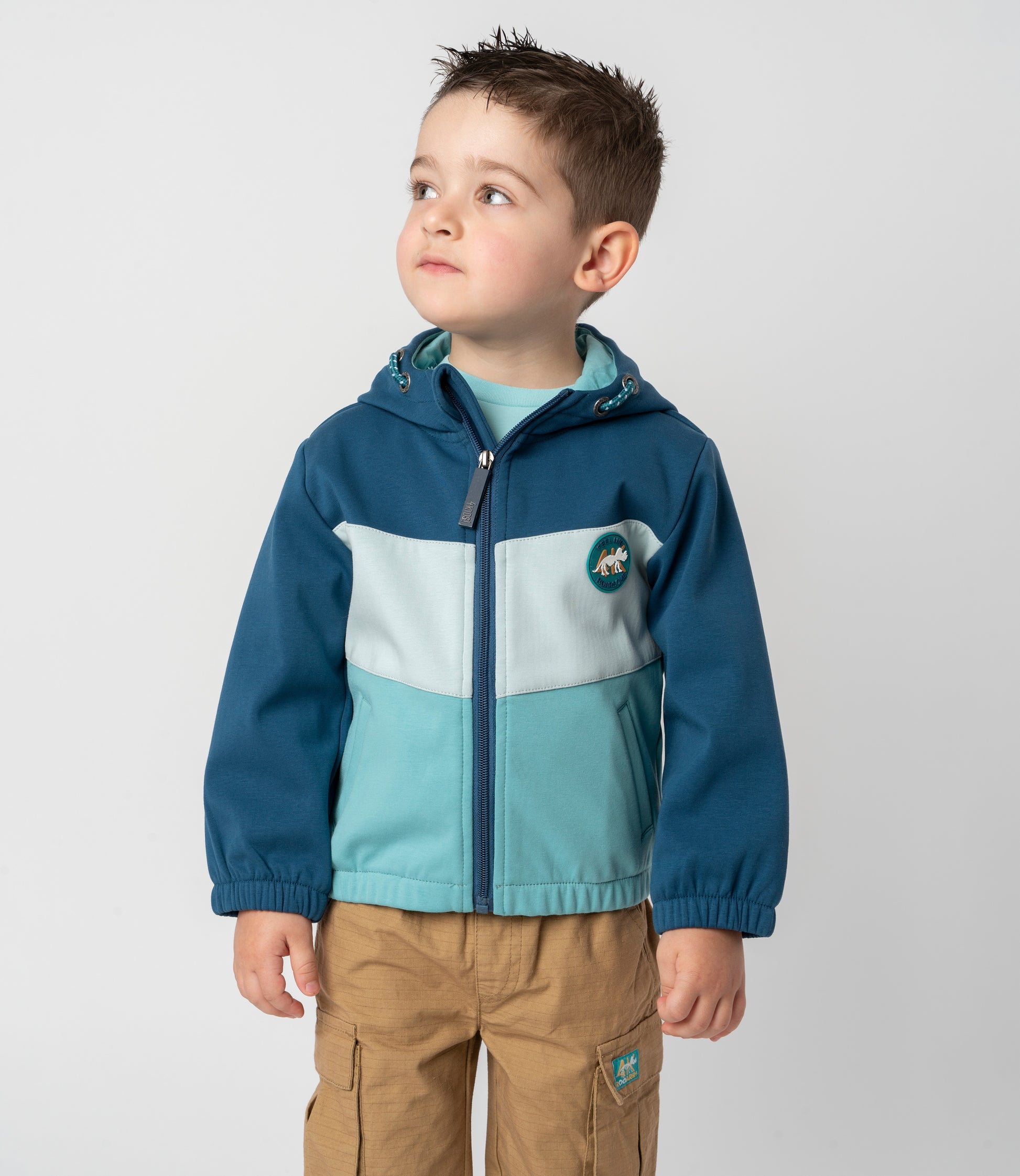 Chaqueta bebé niño tricolor 6 meses / Azul