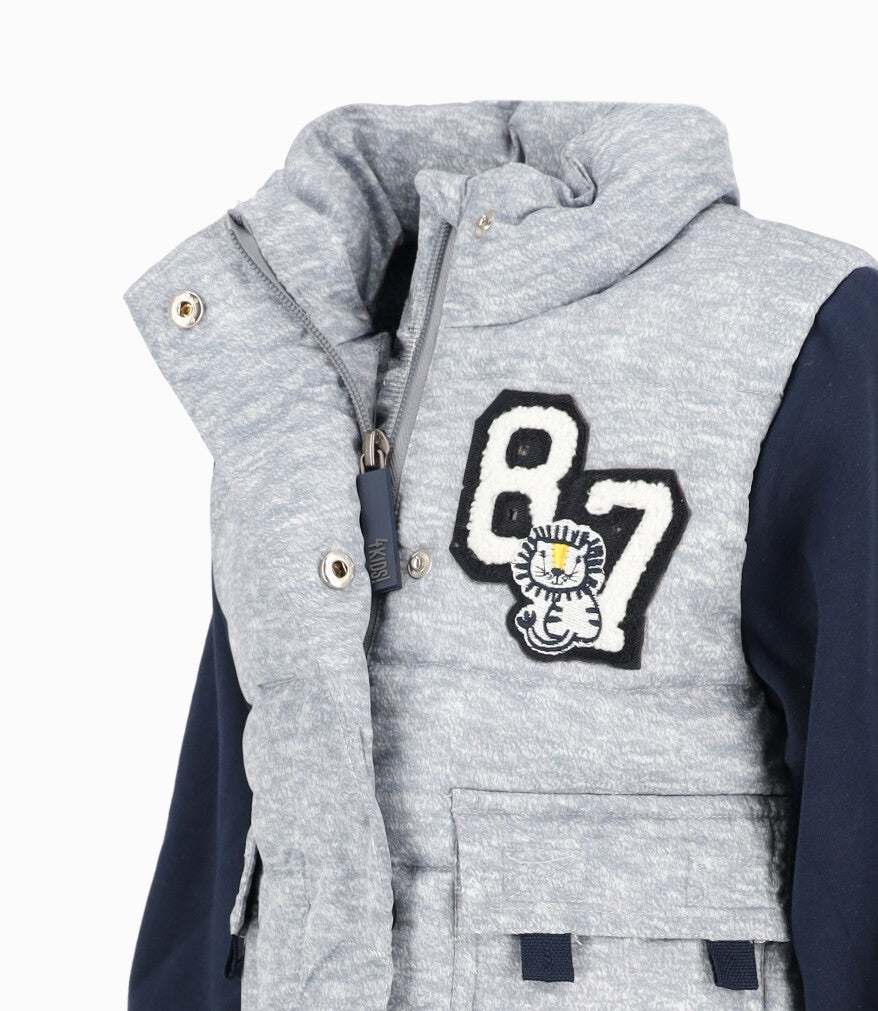 [NO PUBLICAR - GUARDADO] Chaqueta Bebé Niño Bicolor 6 meses / Gris