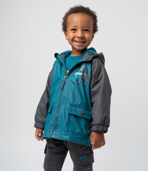 Chaqueta bebé niño repelente al agua 6 meses / Petróleo