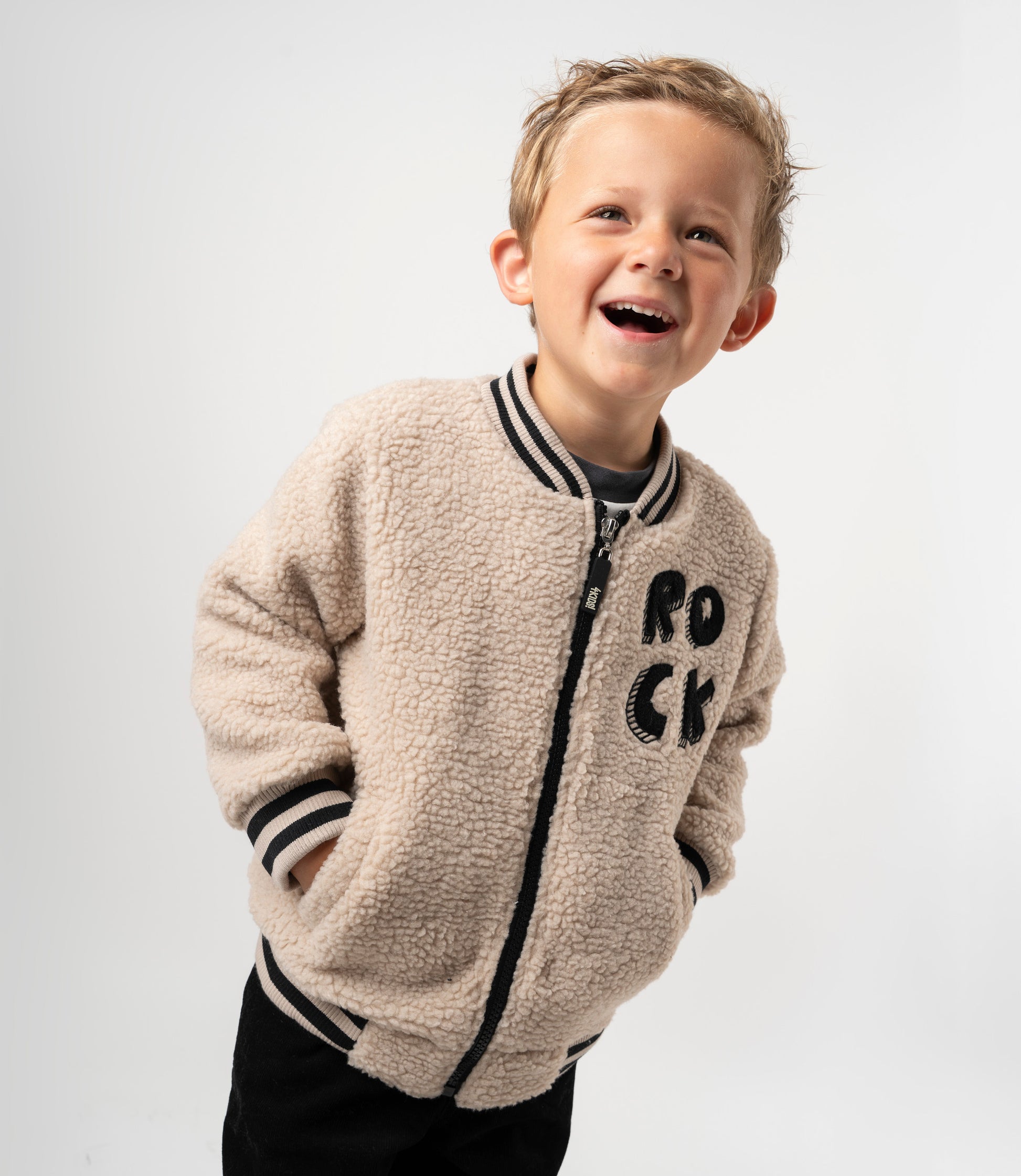 Chaqueta bebé niño bomber 6 meses / Beige