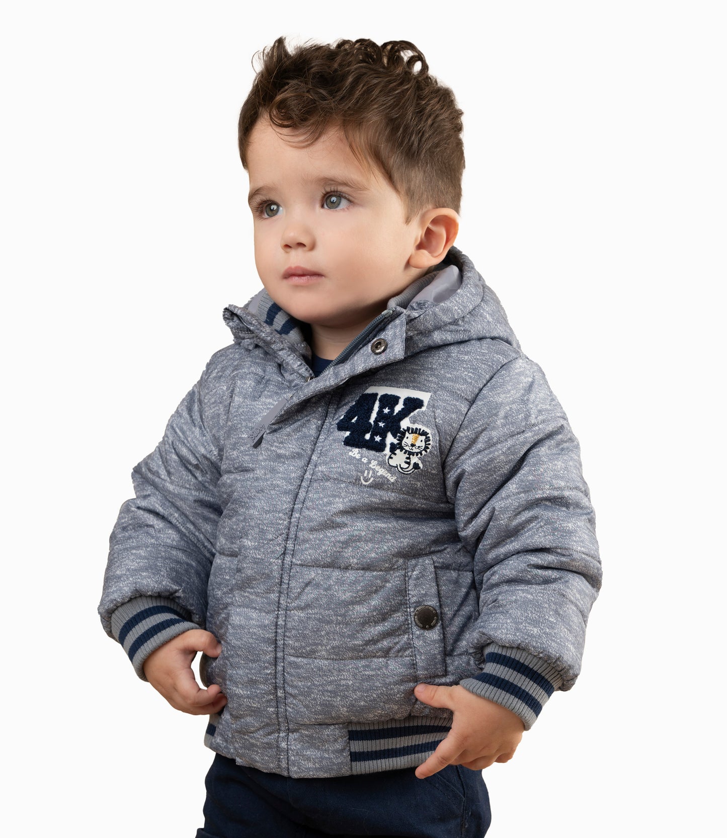 Parka Bebé Niño Universitaria 6 meses / Gris