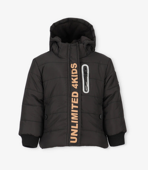 Parka bebé niño repelente al agua 6 meses / Negro