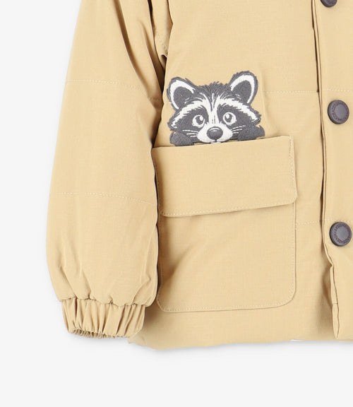 Parka bebé niño acolchada 6 meses / Beige