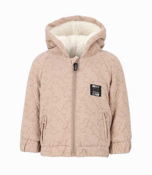 Polerón bebé niño con dinosaurios 6 meses / Beige