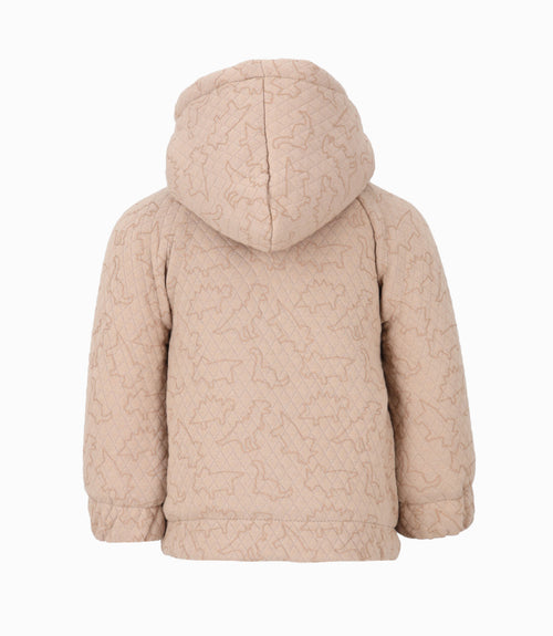 Polerón bebé niño con dinosaurios 6 meses / Beige