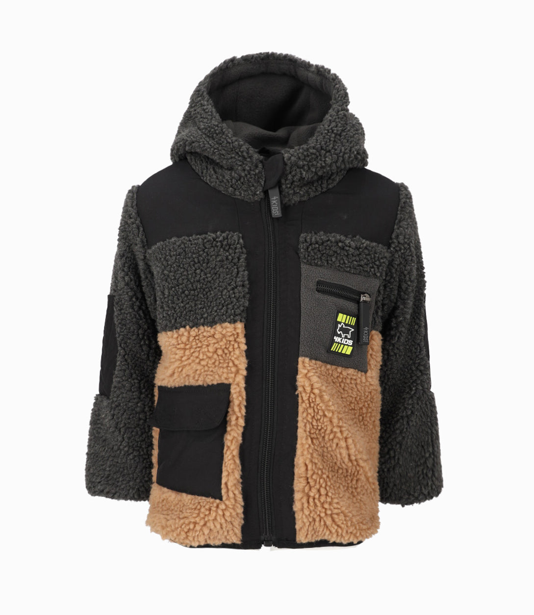 Polerón bebé niño sherpa 6 meses / Gris