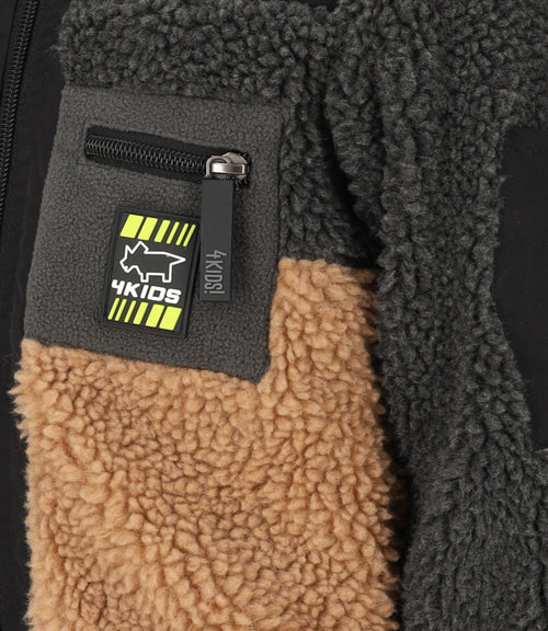 Polerón bebé niño sherpa 6 meses / Gris