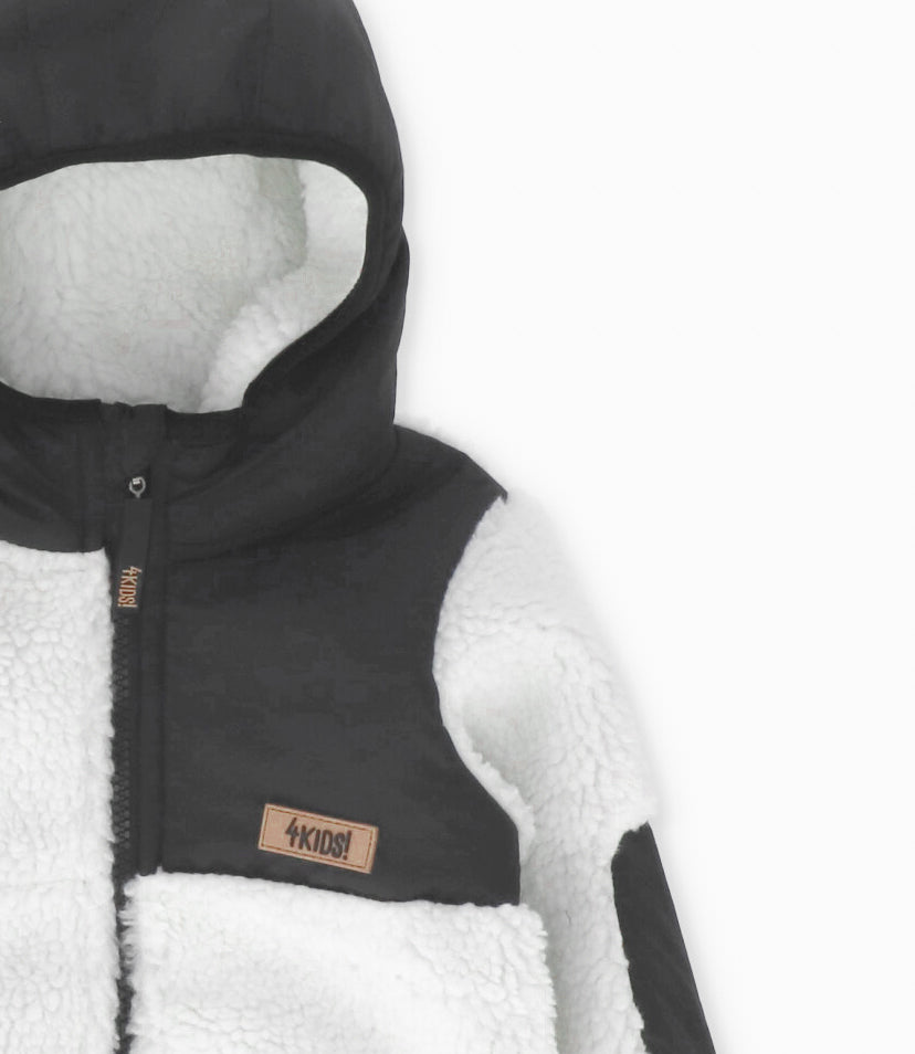 Polerón bebé niño sherpa 6 meses / Crudo