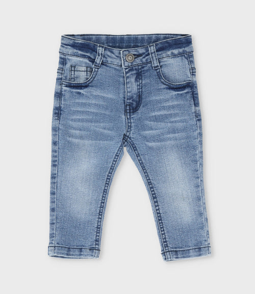 Jeans bebé niño básico 6 meses / Celeste
