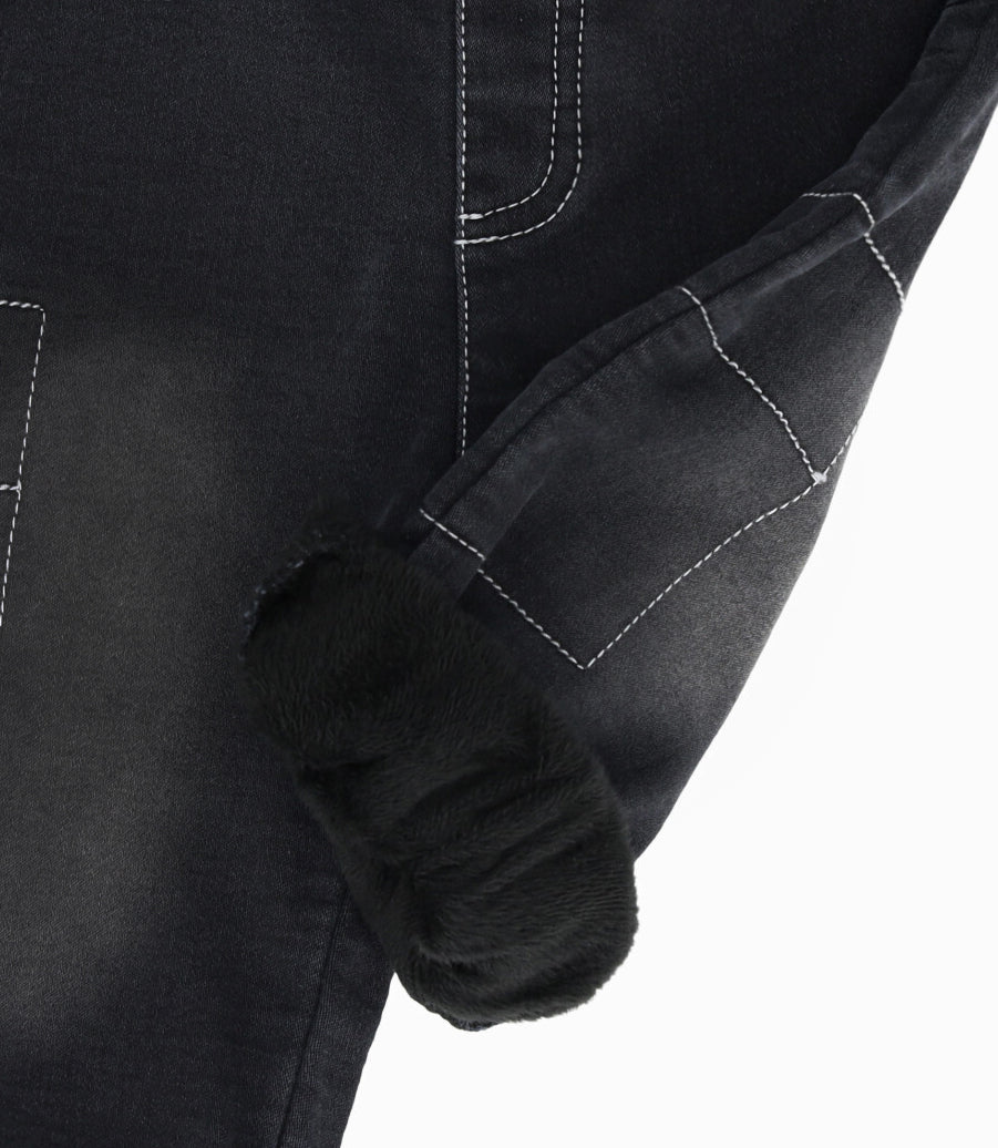 Jeans bebé niño cargo con forro