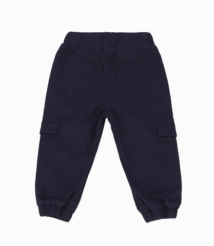 Pantalón Bebé Niño Básico Azul Marino