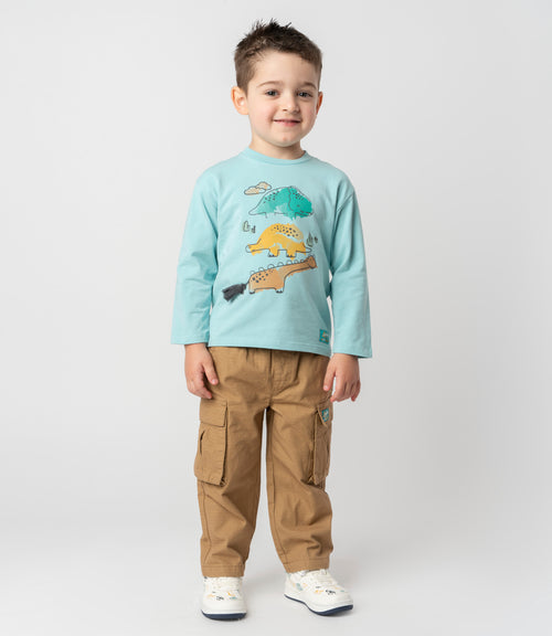 Pantalón bebé niño cargo 6 meses / Café