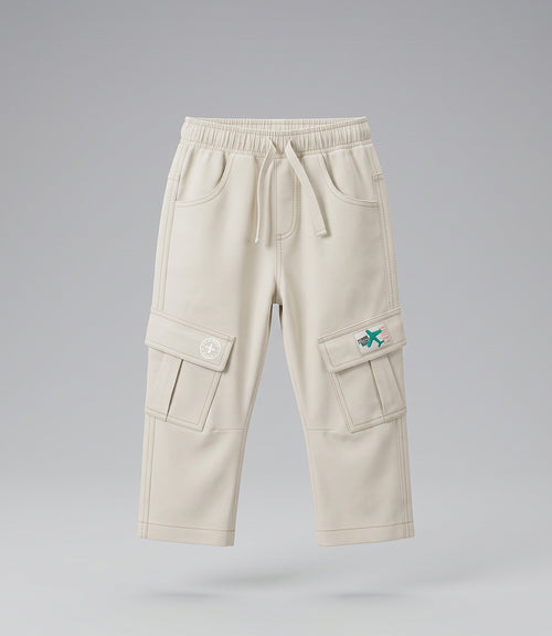 Pantalón bebé niño cargo 6 meses / Beige